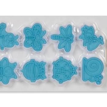 Állatmintás sütemény kiszúró szett - 8 részes mintázó és formázó készlet kép