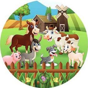 Állatok a tanyán tortaostya kép