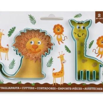 Állatos Süti Kiszúró Készlet – Oroszlán és Zsiráf Formával kép