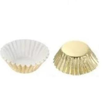 Arany minimuffin papír 3,5 cm 40 db kép