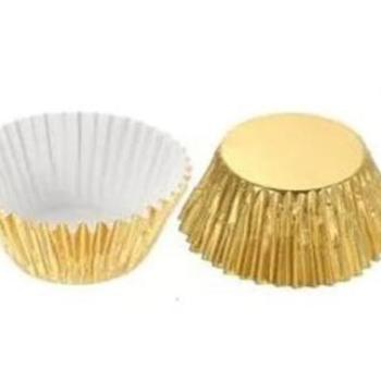 Arany muffin papír 4 cm 30 db kép