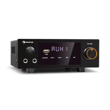 Auna AMP-2 DG, sztereó HiFi erősítő, 2 x 50 W, RMS, BT/USB, digitális optikai & koaxiális bemenet kép