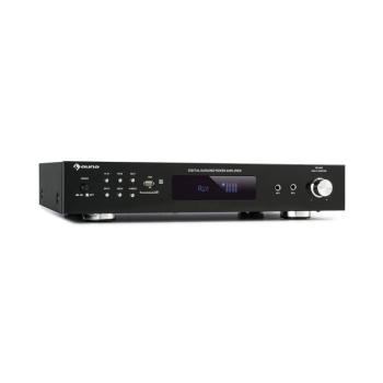 Auna AMP-9200, BT, digitális sztereo erősítő, 2x60W RMS, BT, 2xmikrofon, fekete kép