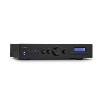 Auna AMP-CD608 DAB, HiFi sztereó erősítő, 4 x 100 W, RMS, DAB + BT, optikai bemenet, távirányító kép