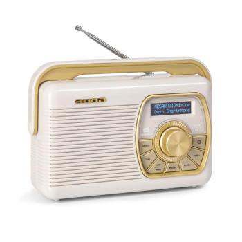 Auna Buddy Digitális rádió DAB / DAB+ / UKW Bluetooth 5.0 AUX 1Ah elem Mobil retro kép