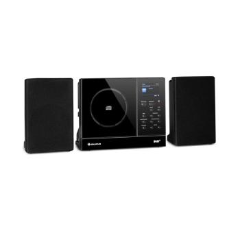 Auna Connect Vertical, internetes rádió, 2 x 5 W RMS, CD, IR/FM/DAB+, Spotify, BT, fekete kép