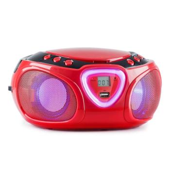 Auna Roadie CD Boombox UKW rádió, Fényjáték, CD lejátszó, Bluetooth 5.0 kép