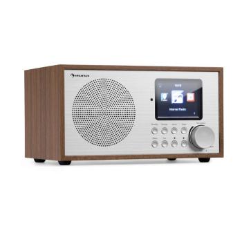 Auna Silver Star Mini, internet DAB+/FM rádió, WiFi, BT, DAB+/FM, tölgyfa kép