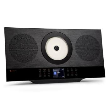 Auna Silver Star Swing, vertikális sztereó rendszer, CD-HiFi-vevő, erősítő, internet / DAB + / FM rádió, CD lejátszó, WiFi kép