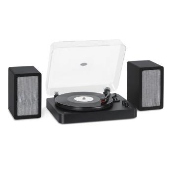 Auna TT-Play SE, Gramofon, Porvédő fedél, Bluetooth, 33/45/78 forduat/perc, Pitch kép