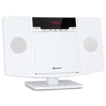 Auna V14.2, függőleges sztereó rendszer, CD, FM tuner, BT, USB, AUX kép