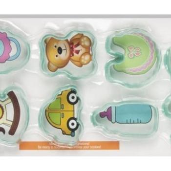 Babás Süti Kiszúró Készlet 8 Részes – Műanyag, Kreatív Díszítéshez kép