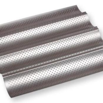 Bagett sütőforma – tartós fém, 4 tökéletes adaghoz kép