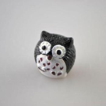 Bagoly forma tortadísz – mini, műanyag szülinapi dísz kép