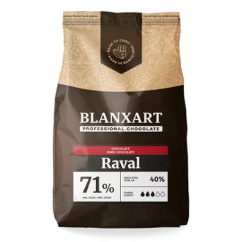 Blanxart Raval étcsokoládé korong 71% - Prémium minőség 1 kg kép