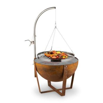 Blumfeldt Blum Fire Globe, tűzrakóhely grillel, Ø 60cm, acél kép