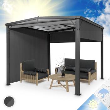 Blumfeldt Pantheon Cortina Solid Sky, pergola, tető, 3 x 3 m, polikarbonát, szürke kép