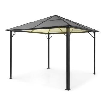 Blumfeldt Pantheon Solid Sky Ambient Solar, pavilon szürke tetővel, 3 × 3 m, polikarbonát, alumínium kép