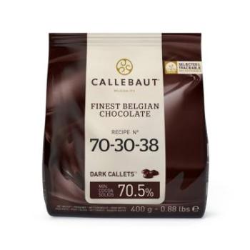 Callebaut 70,5%-os étcsokoládé korong 400 g - Sütéshez és díszítéshez (70-30-38) kép