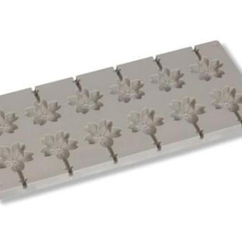 Cseresznyevirág Alakú Szilikon Nyalóka Öntőforma – 12 Adagos kép