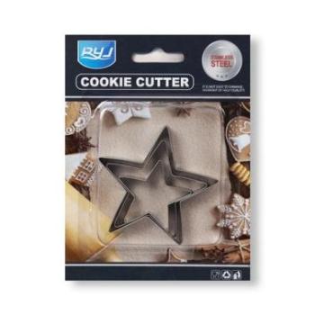 Csillag alakú süti kiszúró készlet – 3 részes, fém kép