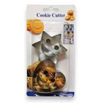 Csillag és szív smiley kiszúró kép