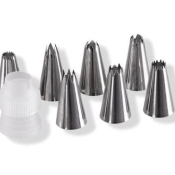 Cukrász Díszítőcső Szett – 8 Részes TortaDekor Készlet kép