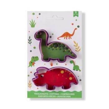 Dínó formájú sütemény kiszúró készlet – Brontosaurus és Triceratops, 2 db kép