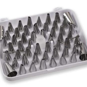 Díszítőcső készlet 55 részes, habzsák csatlakozóval és virágszöggel kép