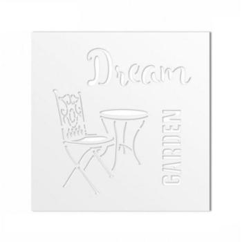 Dream Garden mintás torta stencil kép