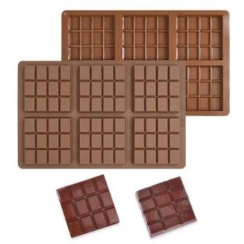 Dubai csoki forma, szilikon,6 adagos, téglalap mintás kép