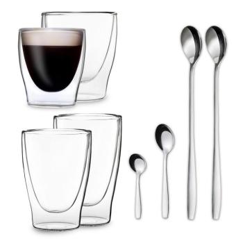 Feelino DUOS, duplafalú poharak, 80, 200 310, 400 ml, kanállal kép