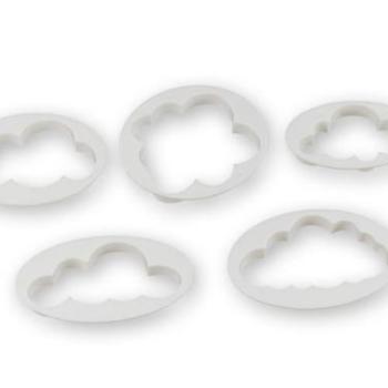 Felhő formájú fondant kiszúrók - különleges tortákhoz és sütikhez kép