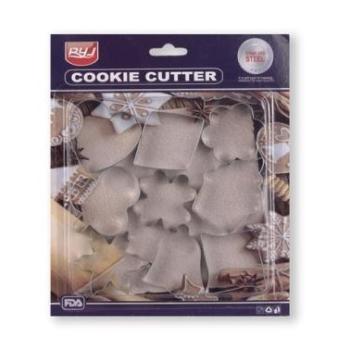 Fém Sütikiszúró Készlet – 9 db-os Vegyes Formák Süteményekhez és Dekoráláshoz kép