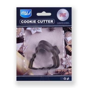 Fenyőfa süti kiszúró készlet, 3 darabos – Ideális karácsonyi sütikhez kép