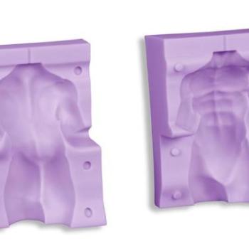 Férfi Test Szilikon Öntőforma - 10 cm, Fondant Díszítő Forma kép
