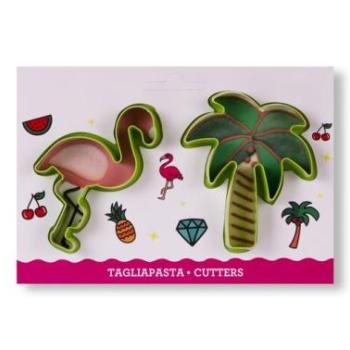 Flamingó és Pálmafa Kekszformák - Nyári Kekszek Készítéséhez kép