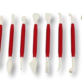 Fondant dekoráló készlet – 8 részes, praktikus szett kép