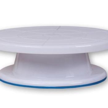 Forgatható tortadíszítő állvány – könnyű műanyag kivitel kép