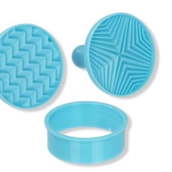 Geometriai sütipecsét szett – 3 részes, műanyag kiszúróval kép