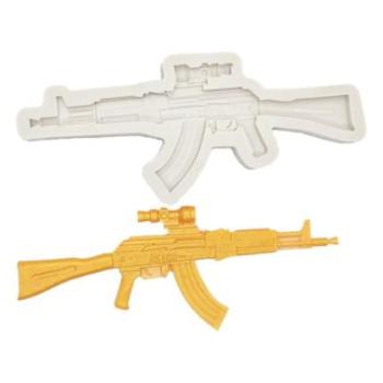 Gépfegyver szilikon fondant formázó kép