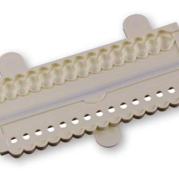 Gyöngysor mintázó forma - kagyló dizájn fondant dekorációhoz kép