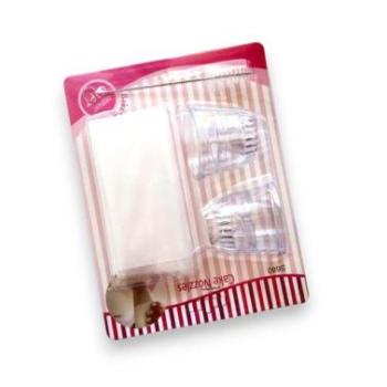 Habcsók készítő szett (díszítőcső, eldobható habzsák, tisztító kefe) kép