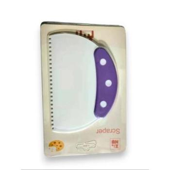 Habkártya lila-fehér farkasfog mintával kép