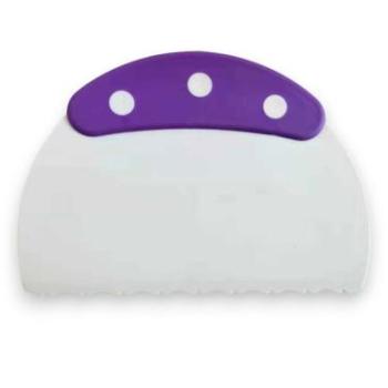 Habkártya lila-fehér íves mintával kép