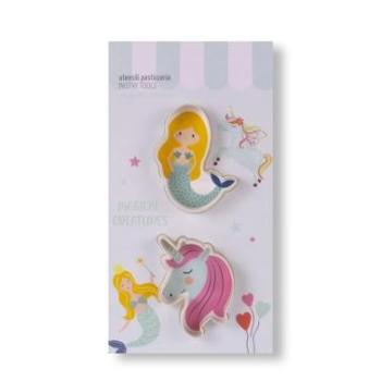 Hableány és unikornis süti kiszúró készlet - formázó szett gyerekeknek kép