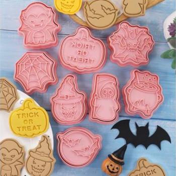 Halloween sütikiszúró és mintázó szett 8 részes kép