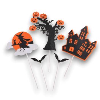 Halloween tortadísz beszúró készlet, 5 részes kép