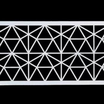 Háromszögek tortastencil kép