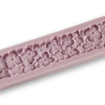 Hortenzia virág szilikon formázó, hosszúkás – tortadíszítéshez kép